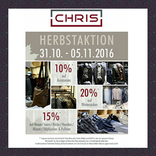 HERBSTAKTION VOM 31.10 BIS 05.11.2016