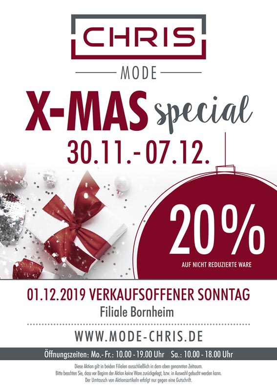 X-Mas Special vom 30.11 - 07.12.