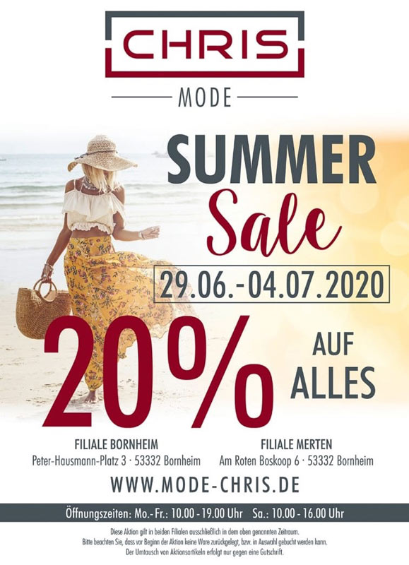 Summer Sale vom 29.06. – 04.07.2020